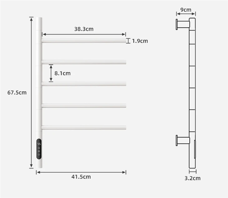 swivel towel rails for bathrooms